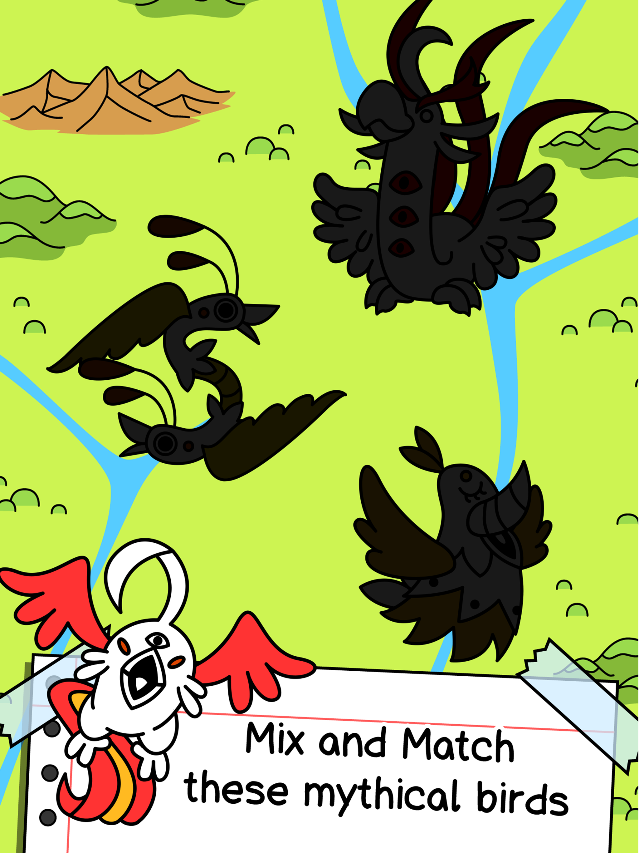 Phoenix Evolution - Create & Merge Legendary Birds 게임 스크린샷