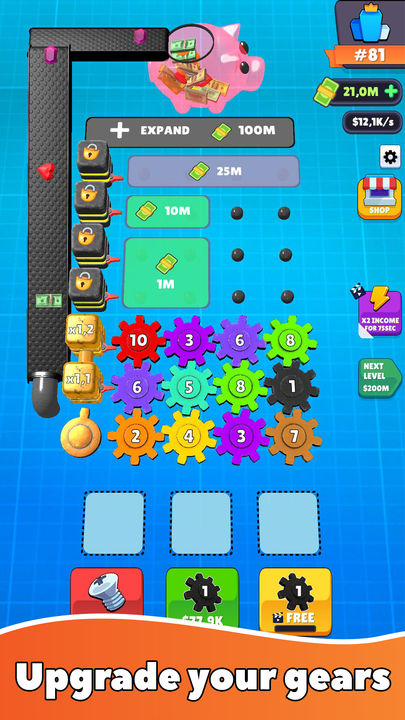 Gear Clicker Game Screenshot