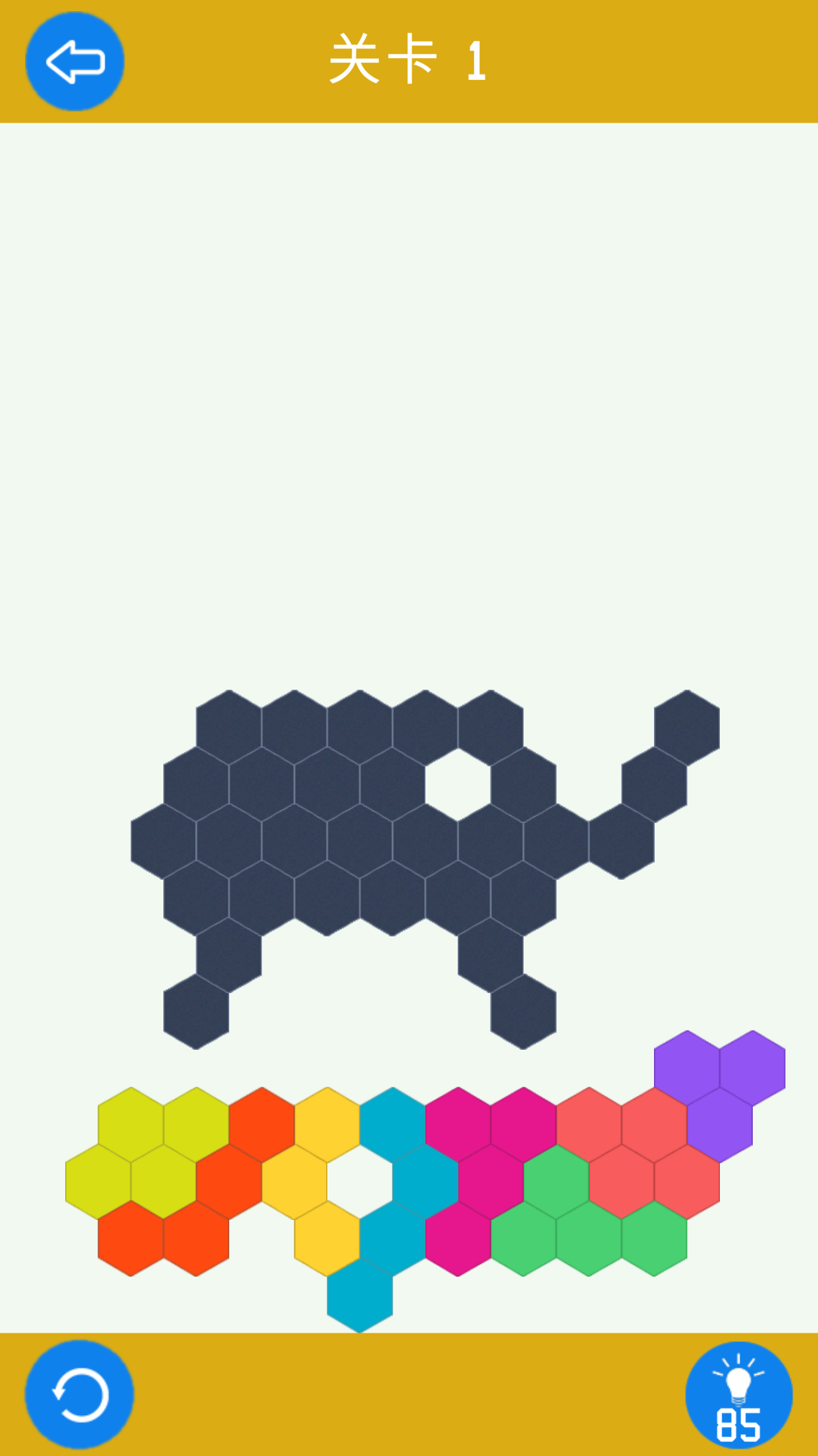Screenshot 1 of quebra-cabeça hexagonal 1.0.9