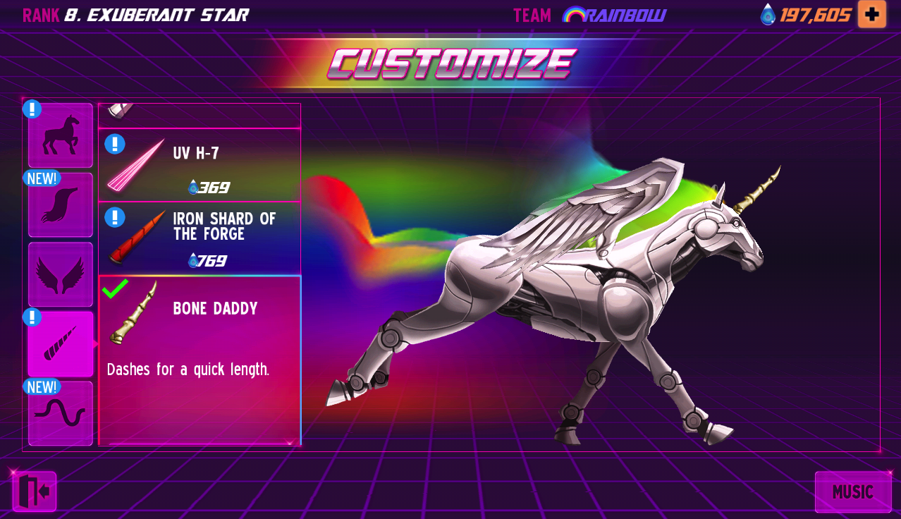 Robot Unicorn Attack 2 게임 스크린샷