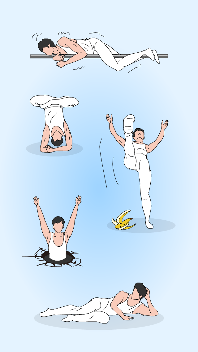 Crazy Horizontal bar Game Screenshot