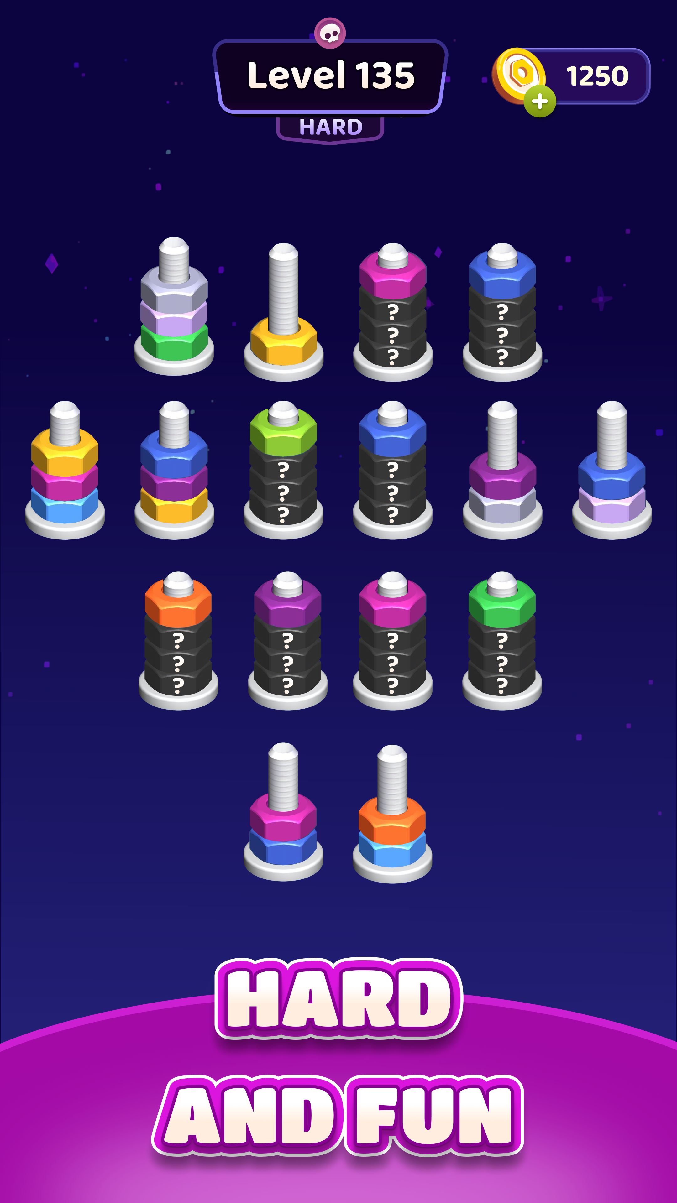 Nut Sort Blast: Color Puzzle Game Screenshot