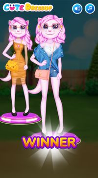 Glamorous Cat Girl Dress-Up Game Screenshot