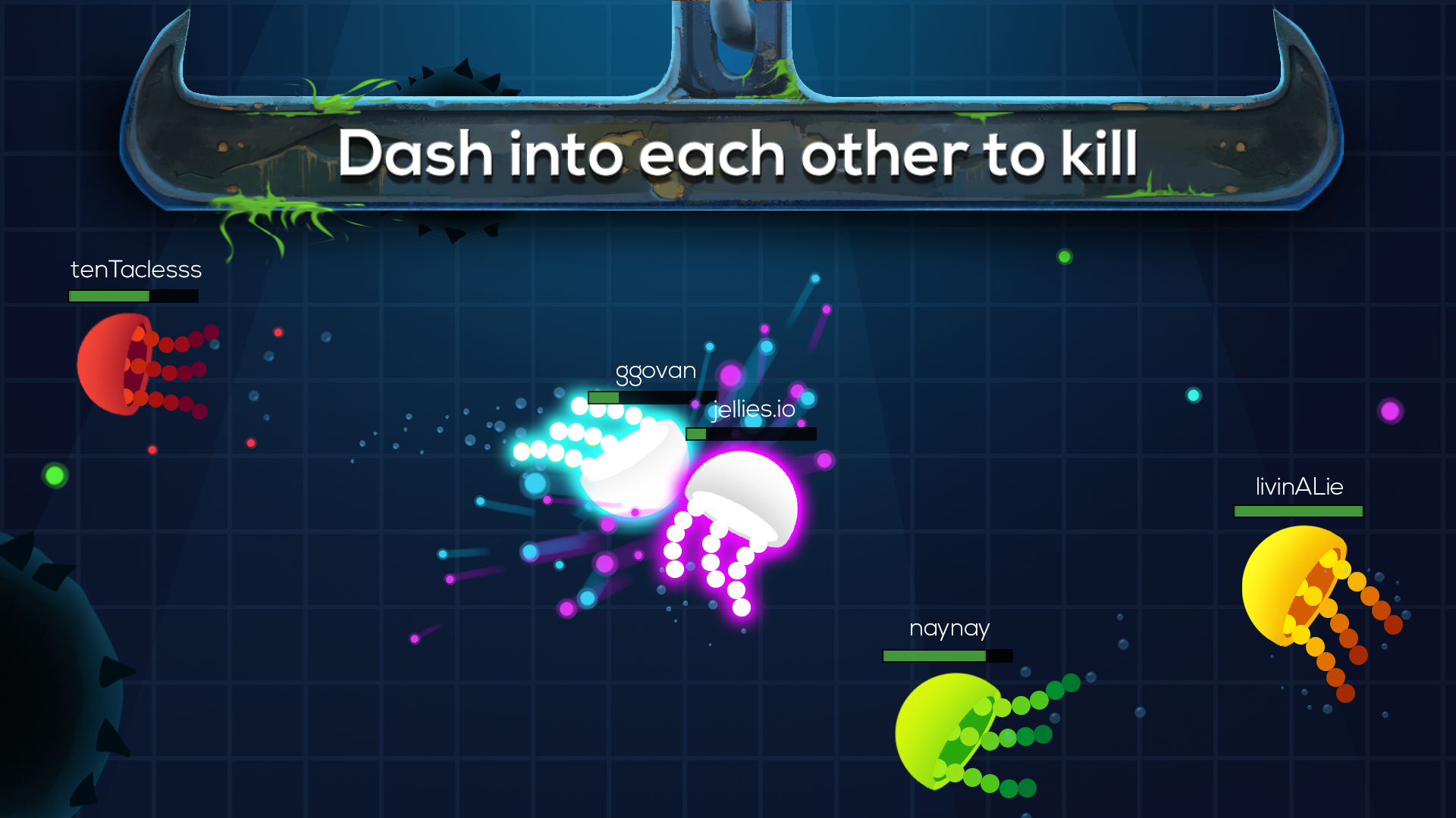 Jellies.io Deep Oceanwar ゲームのスクリーンショット