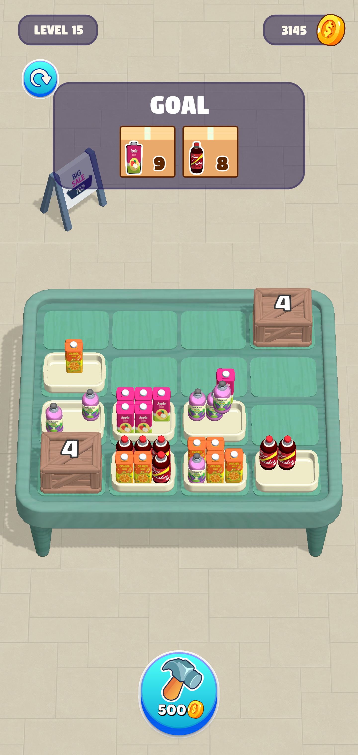 Скриншот игры Tray Slide Merge