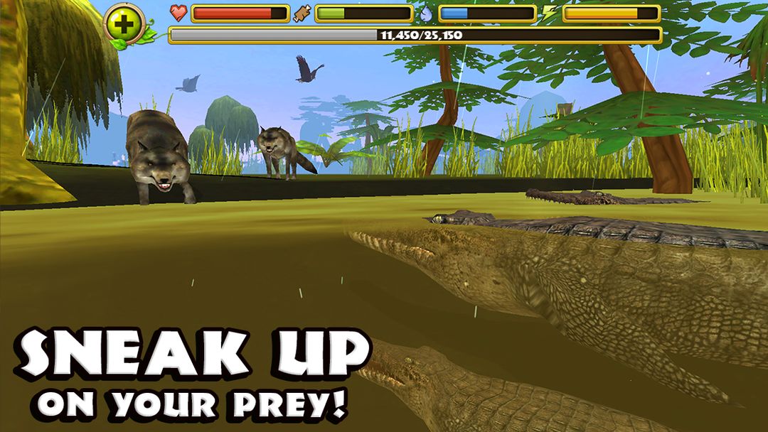 Wildlife Simulator: Crocodile 게임 스크린 샷