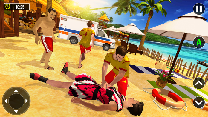 Beach Game Girls Swimming Game ภาพหน้าจอเกม