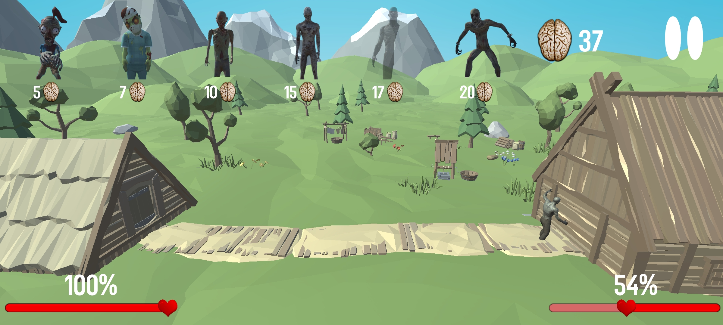 Screenshot of War: Protect the Zombies