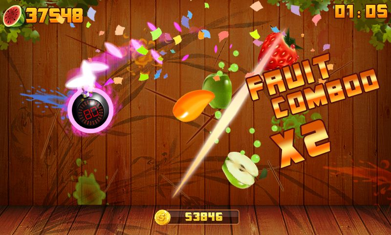 Fruit Cut Ninja 게임 스크린 샷