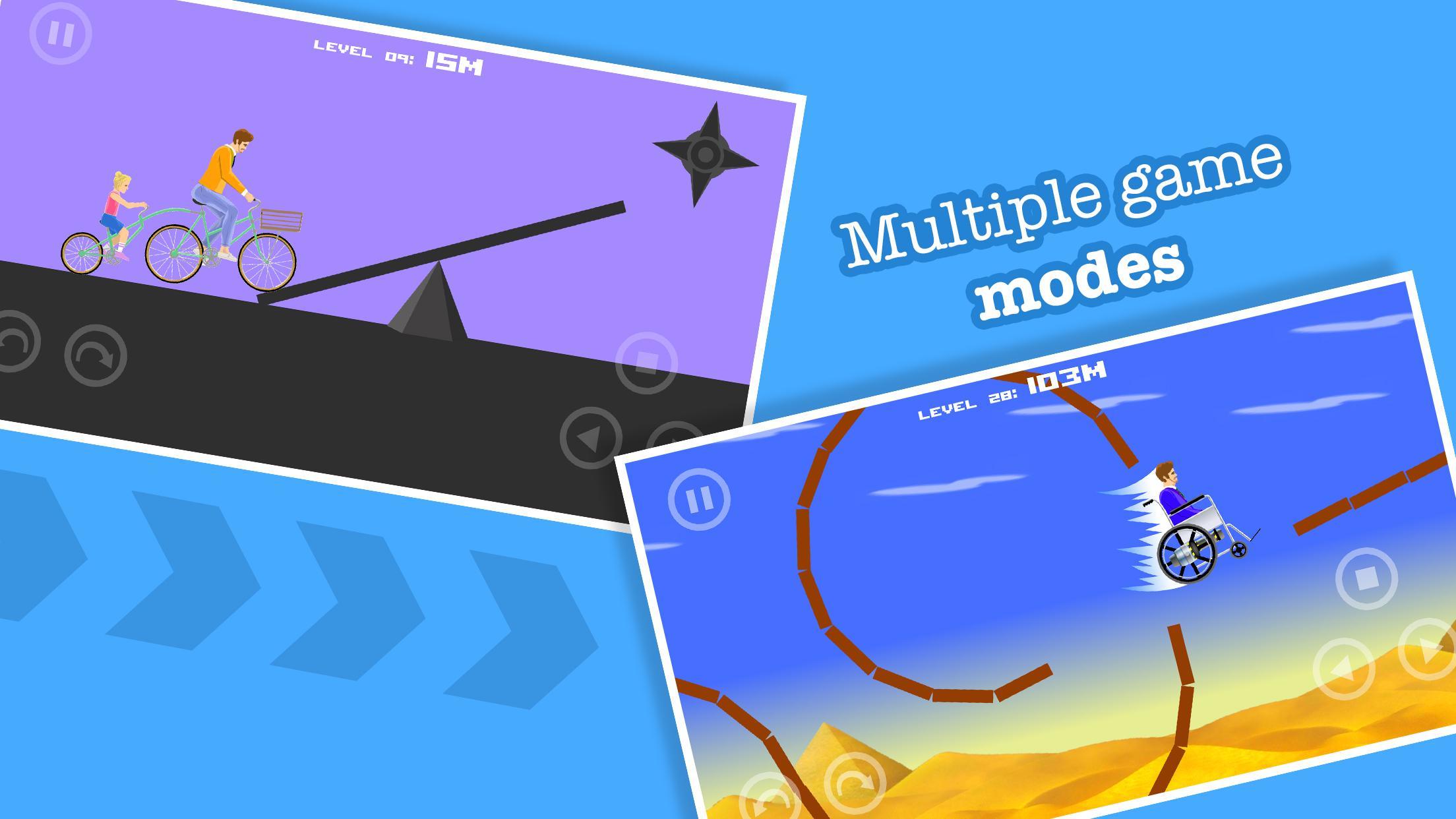 Funny Unicycle Hill Physics ภาพหน้าจอเกม