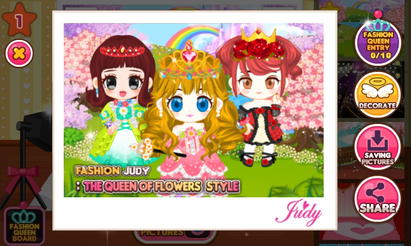 Fashion Judy: Queen of Flowers 遊戲截圖