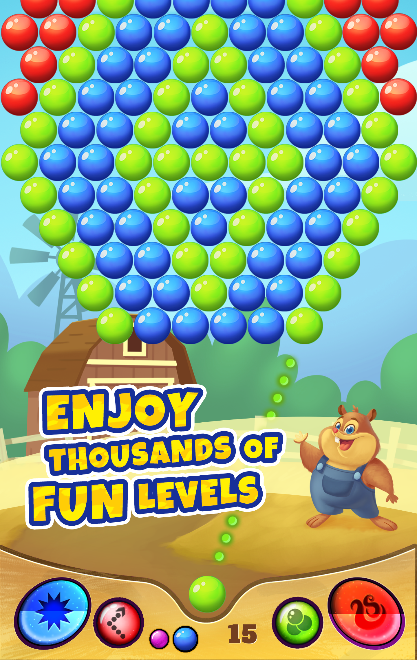 Bubble Hamster Game Screenshot