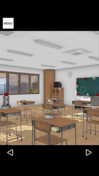 Скриншот игры 脱出ゲーム Home Room 思い出いっぱい最後の教室