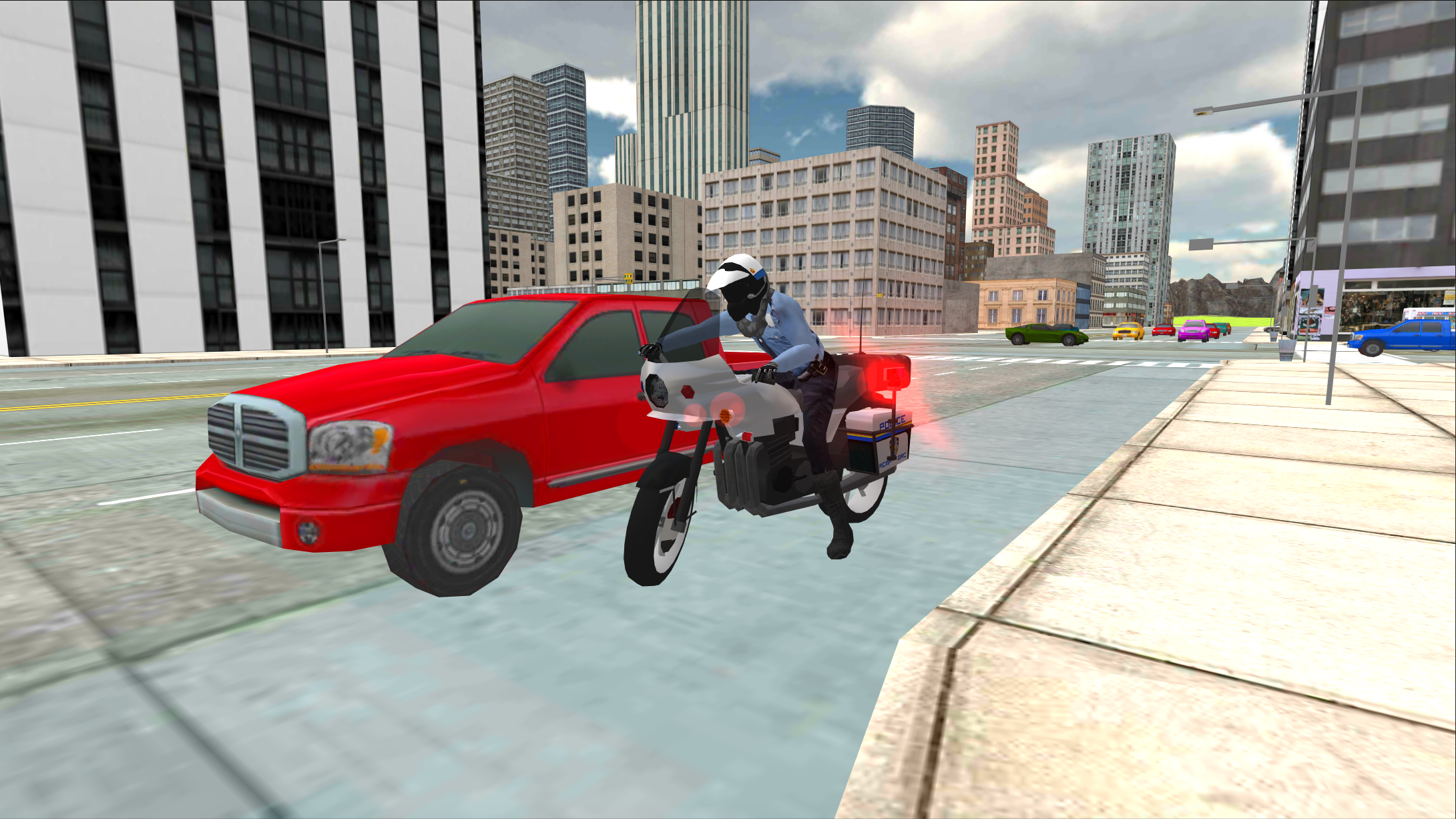 Скриншот игры Police Bike Traffic Cop