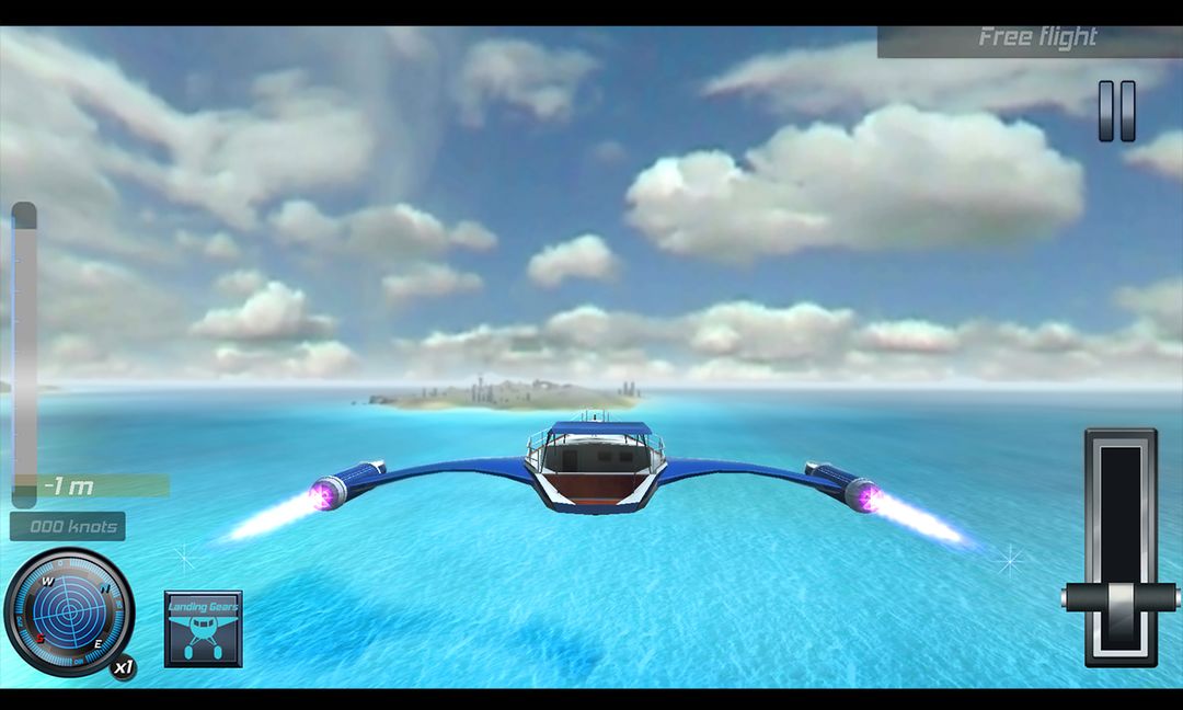 フライングのゲーム：クルーズ船の3D screenshot game