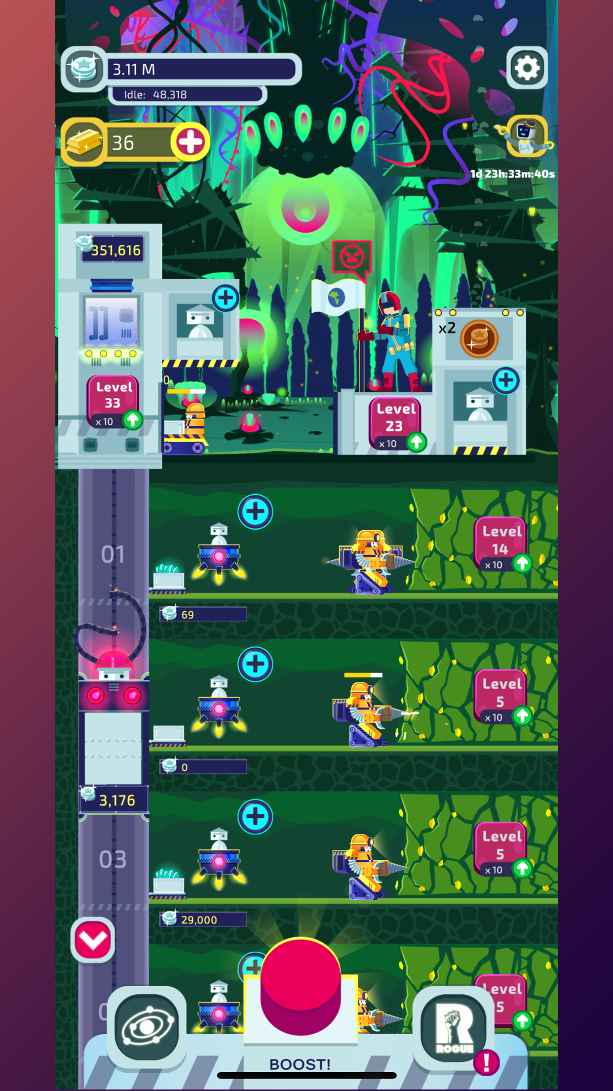 Milky Way Miner: Alien Worlds Game Screenshot