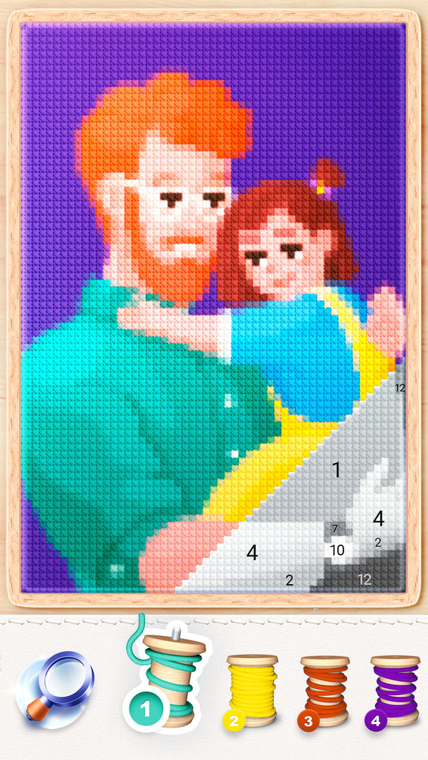 Screenshot of Magic Cross Stitch: Pixel Art