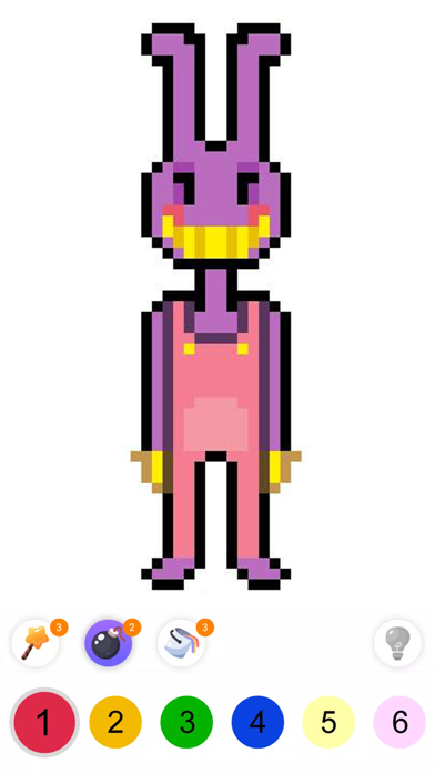 Captura de Tela do Jogo Circus Pixel Coloring