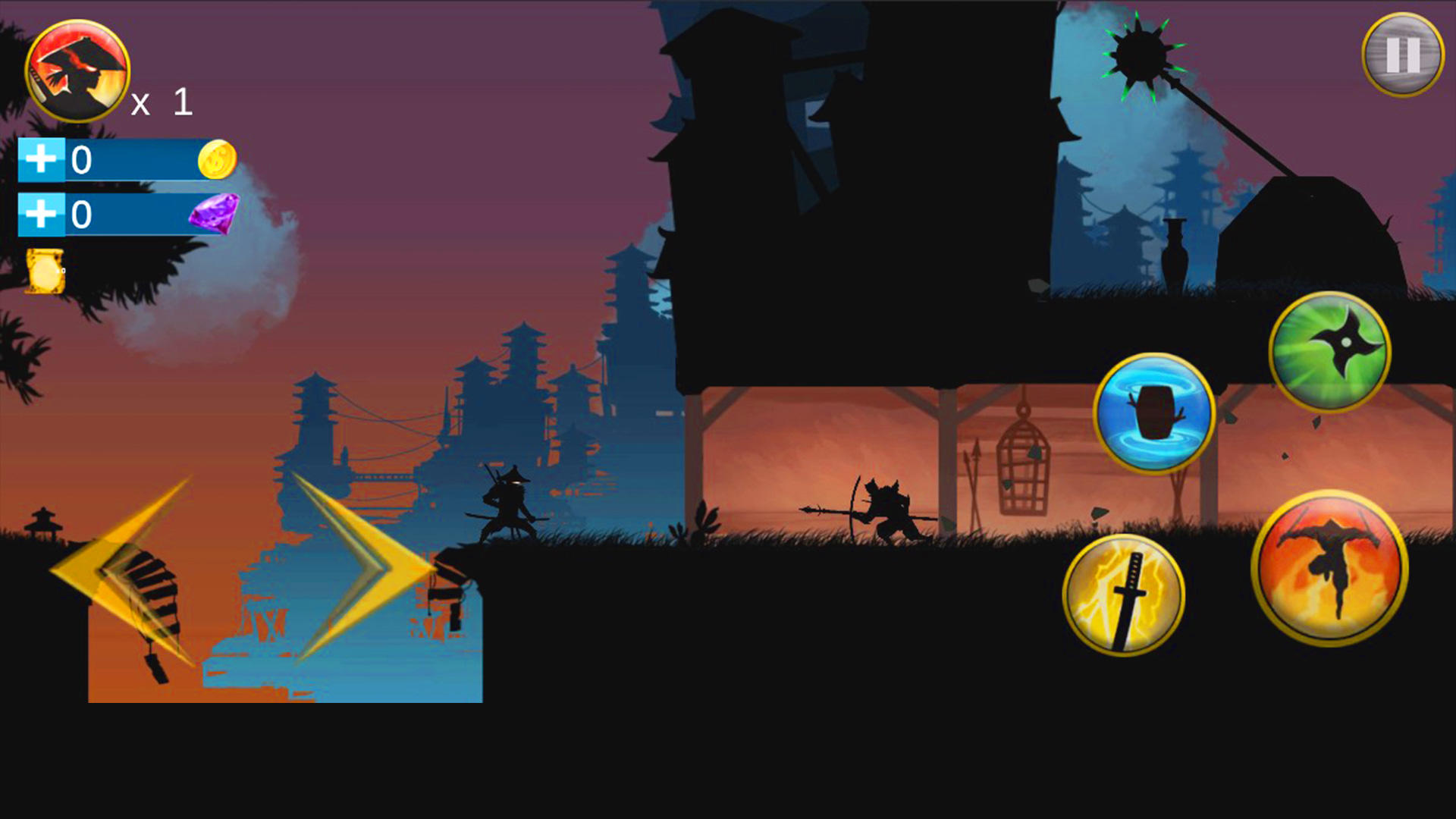 Shadow Samurai : Ninja Revenge Game Screenshot