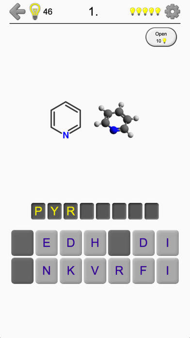 Heterocyclic Compounds: Names of Heterocycles Quiz Game Screenshot