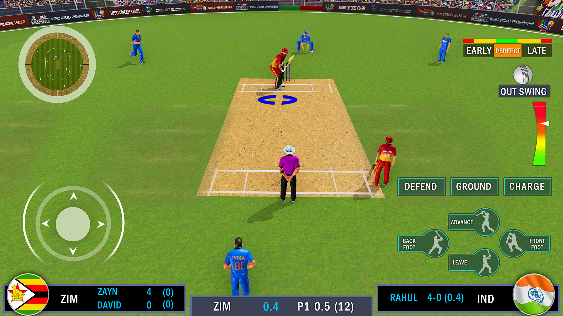 Captura de Tela do Jogo Real World T20 Cricket Games