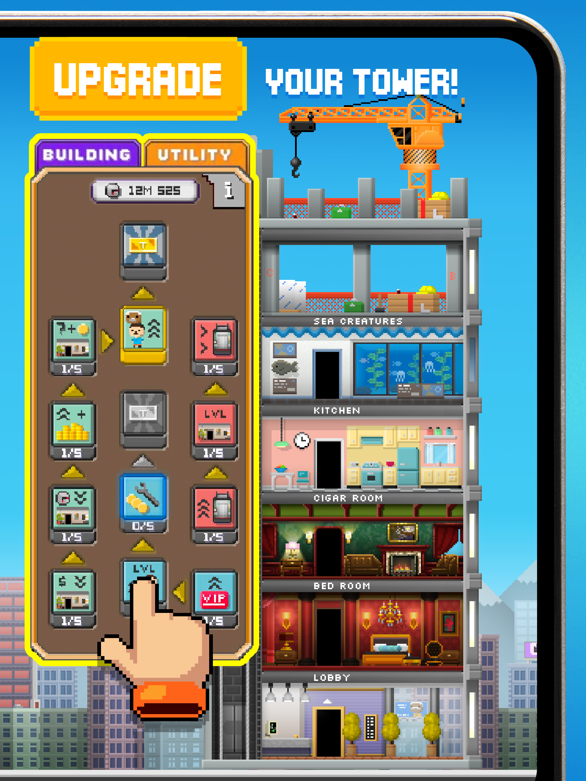 Screenshot of Tiny Tower: Tap Idle Evolution