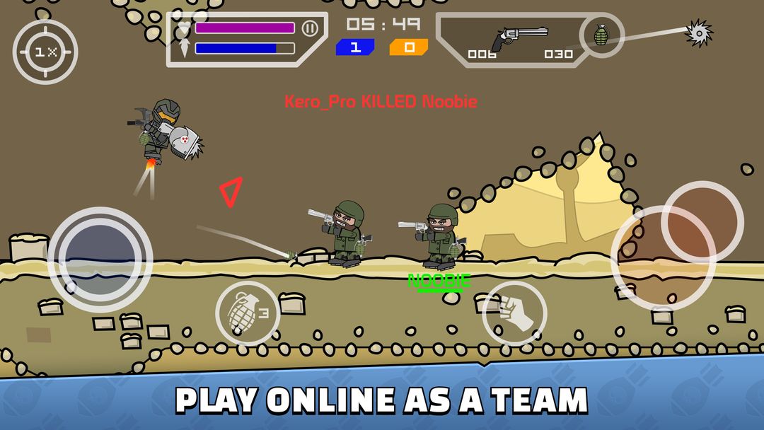 Screenshot of Mini Militia - Doodle Army 2