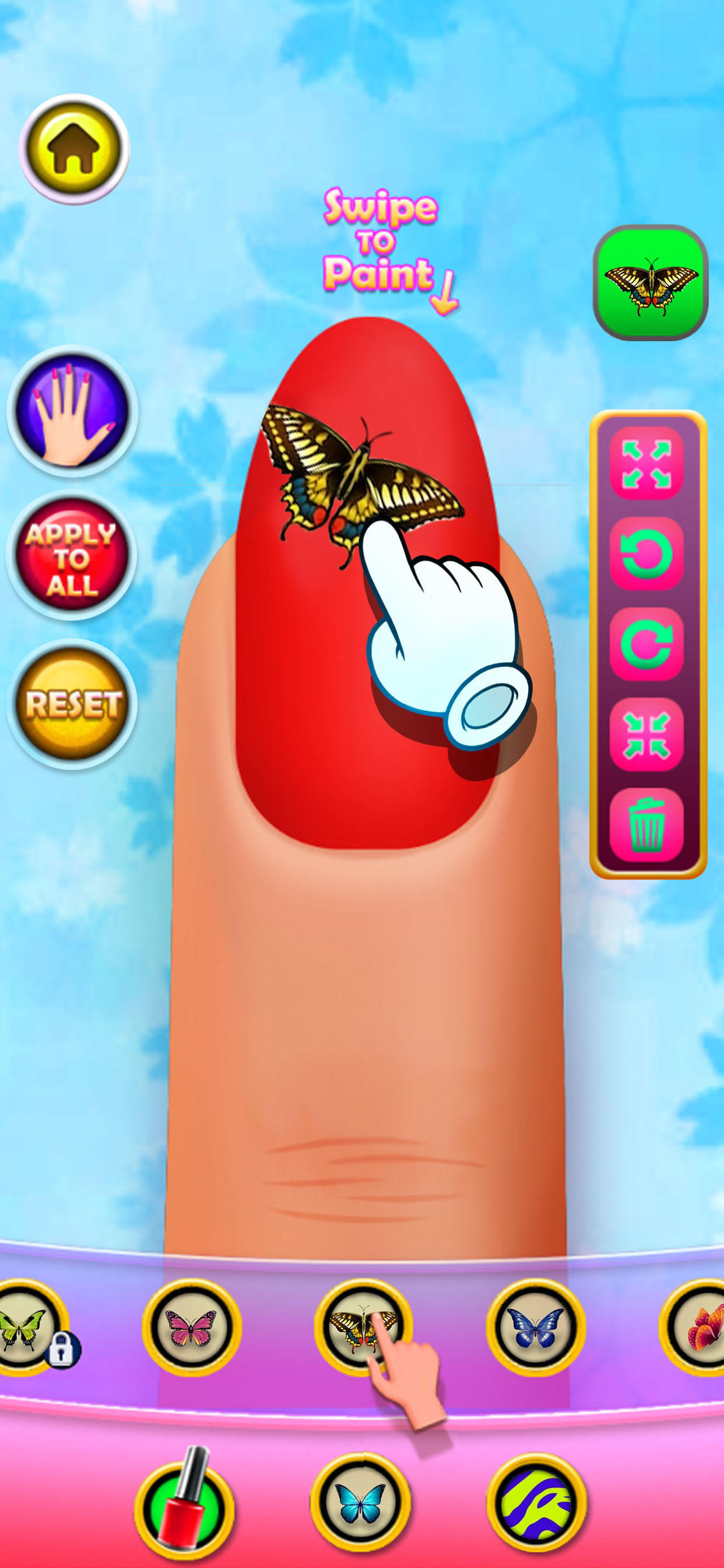 Captura de Tela do Jogo Nail Art Salon Star Girl