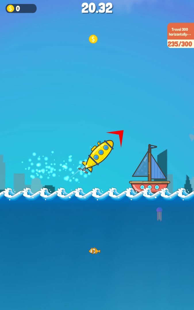 Screenshot of Submarine Jump!