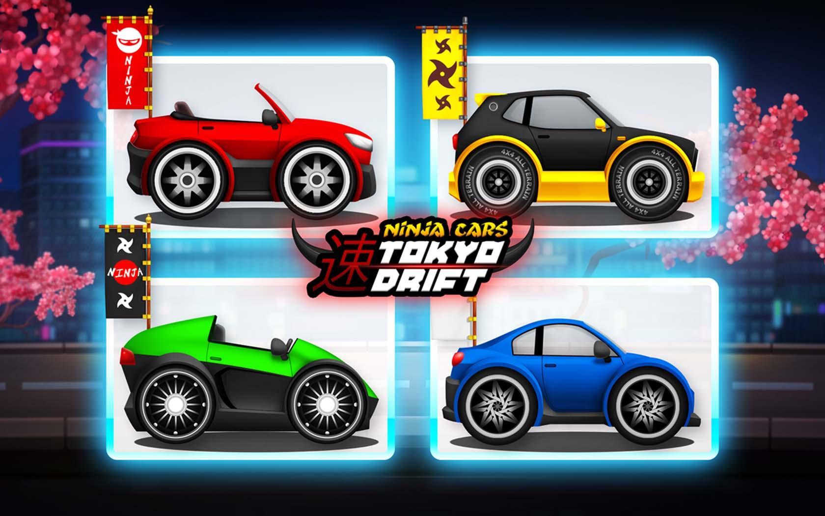Night City Tokyo Drift: Clumsy Ninja Chasing Carsのキャプチャ