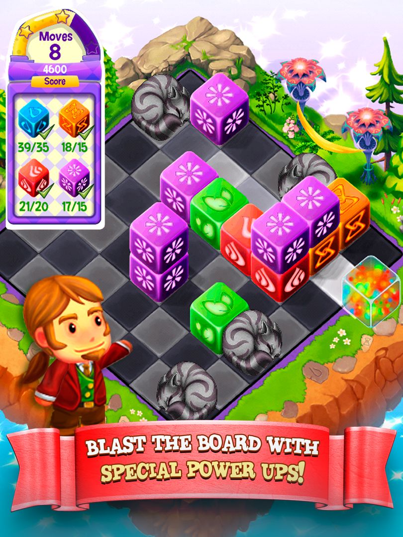 Cubis Kingdoms - A Match 3 Puzzle Adventure Game ภาพหน้าจอเกม