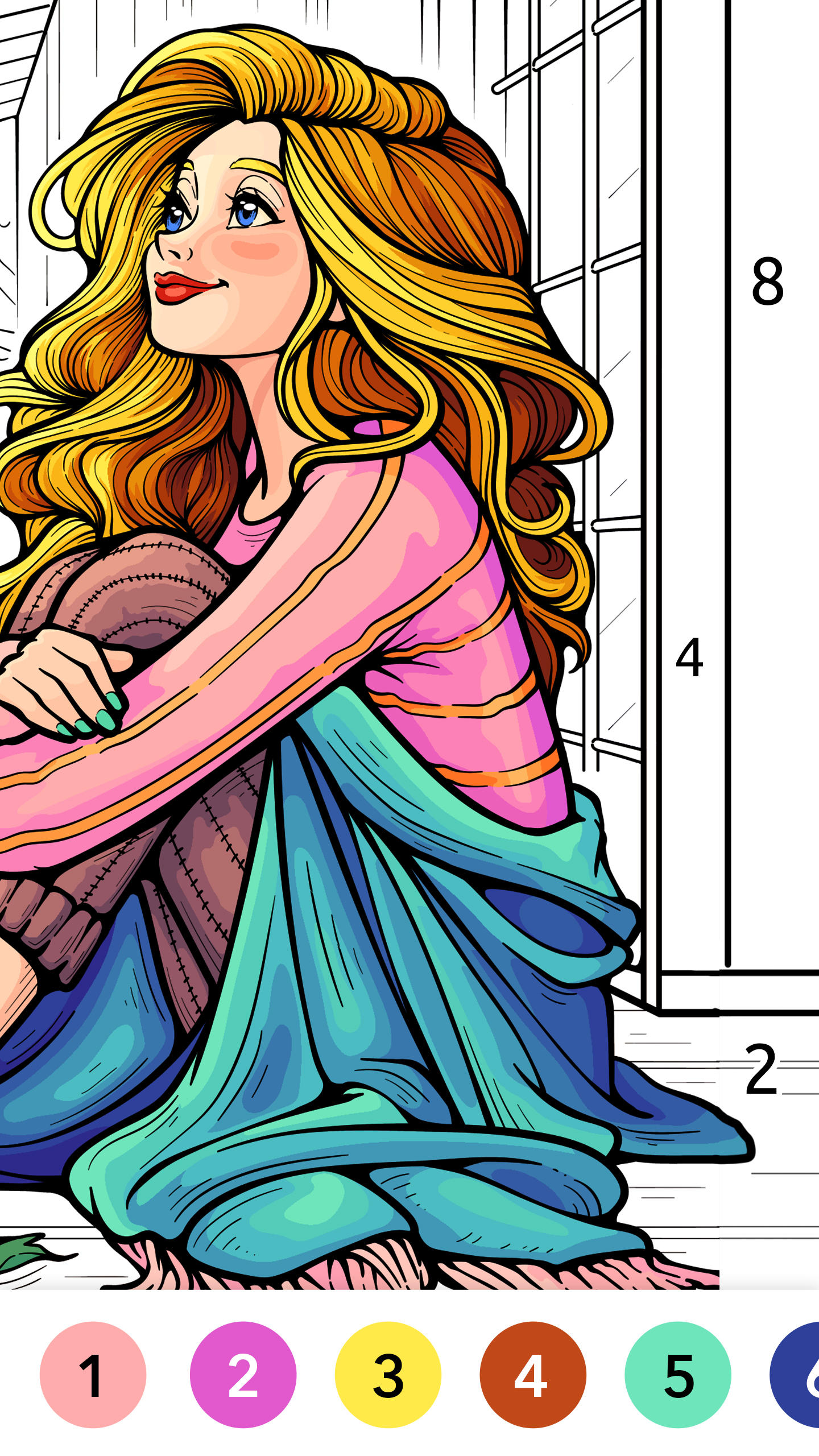 數字塗色 - 藝術著色遊戲（Paint.ly） 遊戲截圖