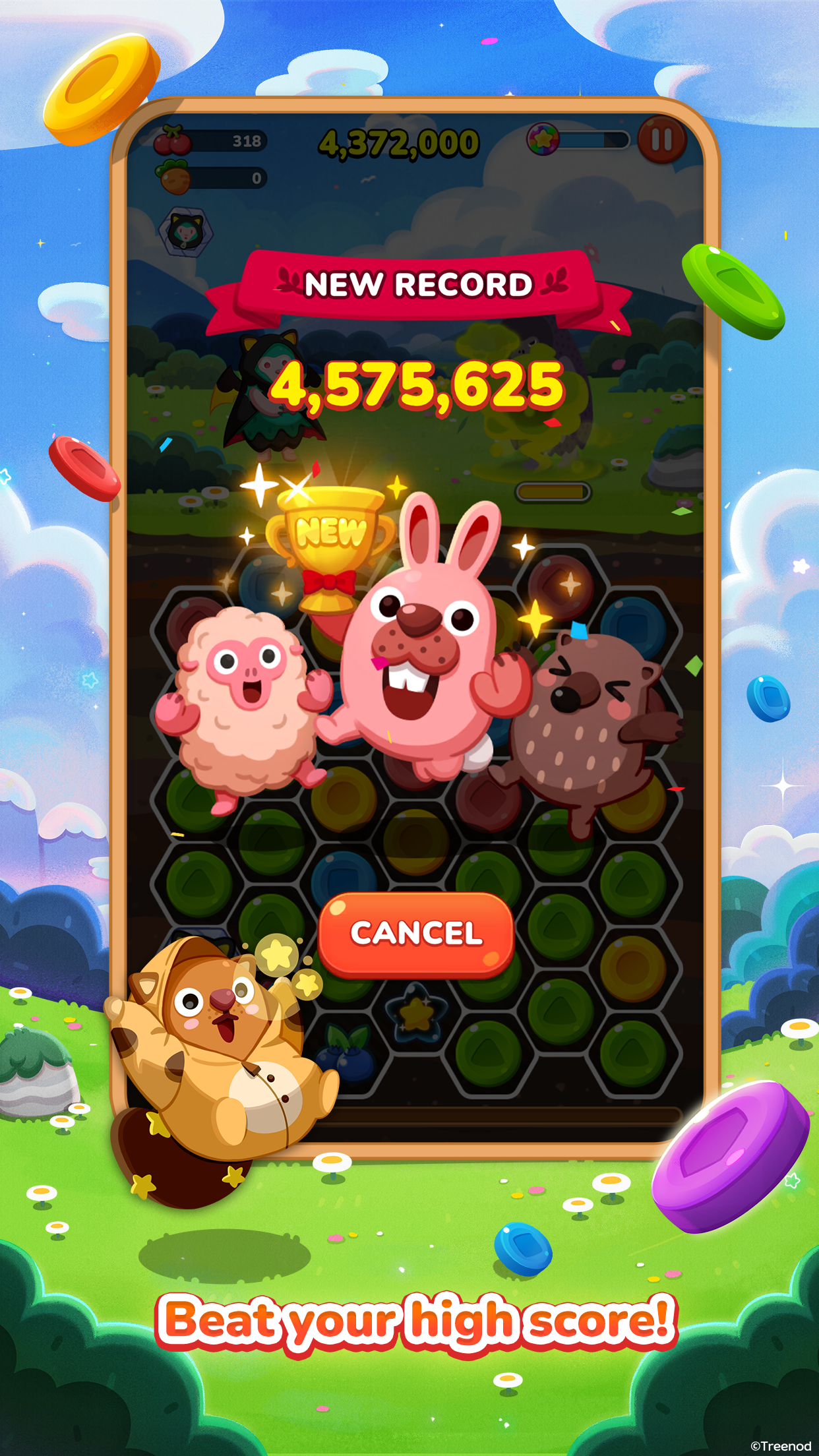 Captura de Tela do Jogo LINE Pokopang - puzzle game!