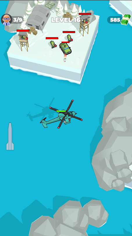 Helicopter Attack Game Screenshot