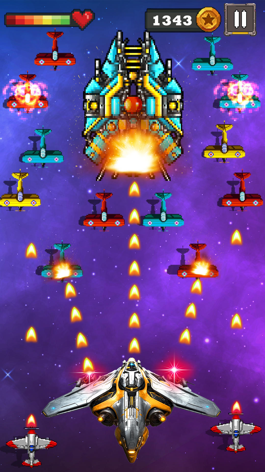 Galaxy Airplane Shooting Games 게임 스크린 샷