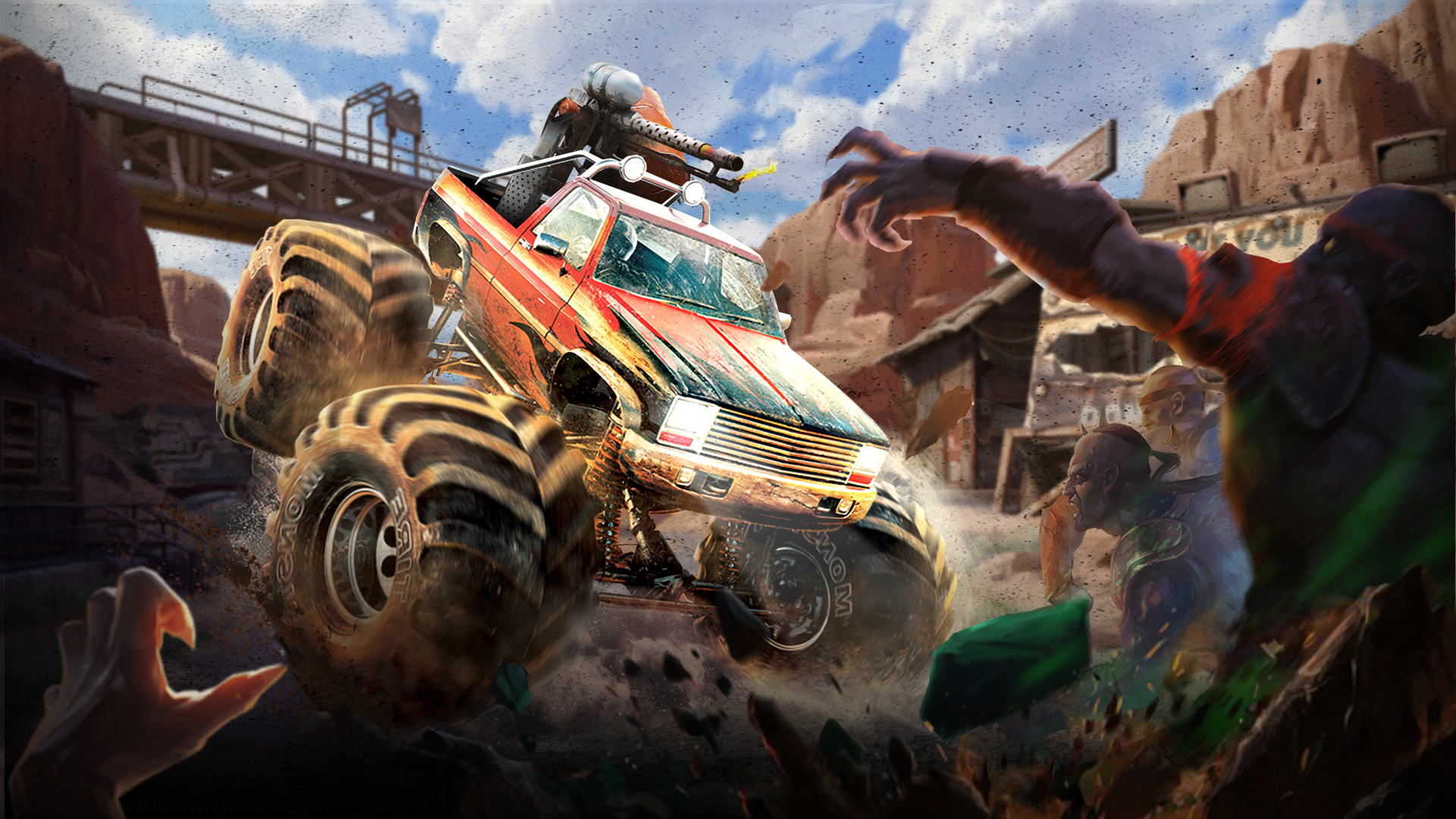 Wilderness Car Hitting Zombies ภาพหน้าจอเกม