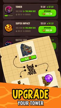 Taplands - idle clicker game Game Screenshot