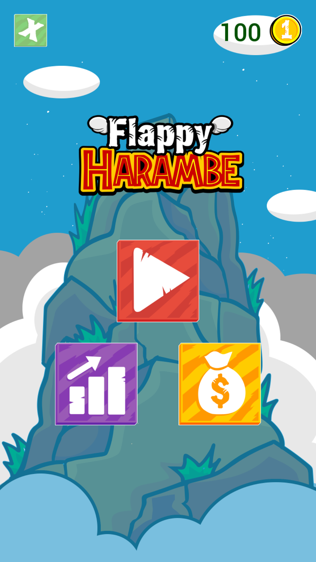 Flappy Harambe ゲームのスクリーンショット