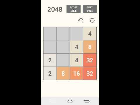 Screenshot of the video of 2048