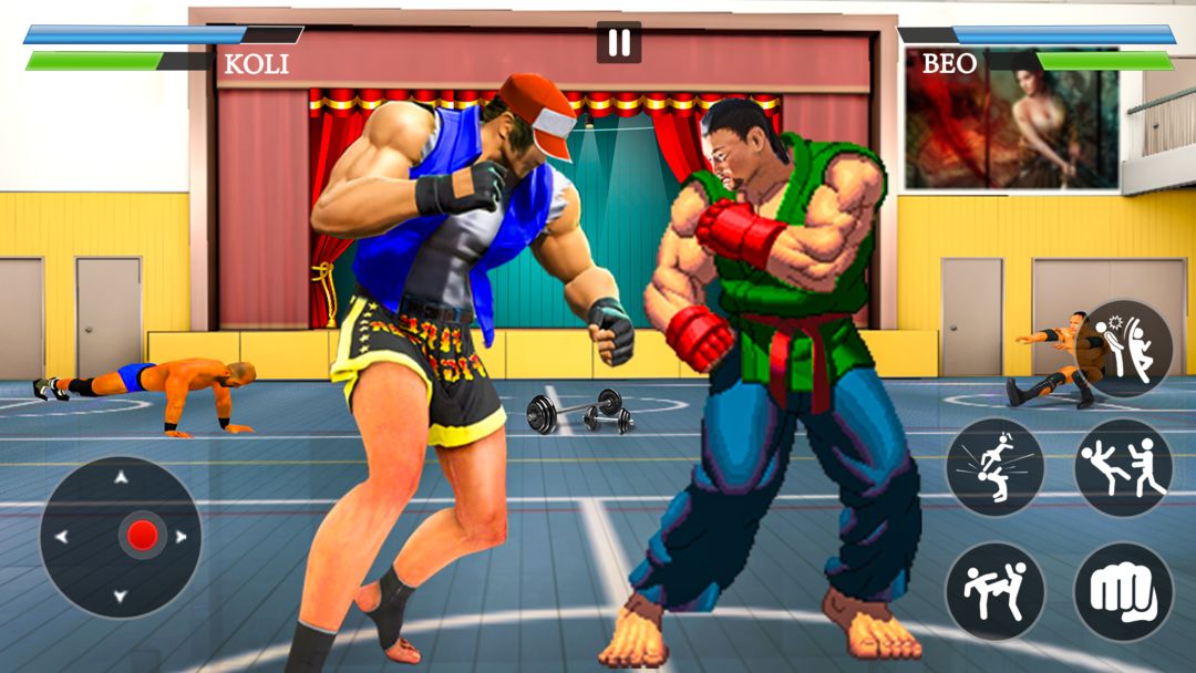Kung Fu Gym Fighting Games ภาพหน้าจอเกม
