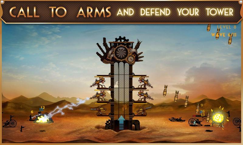 Steampunk Tower Game Screenshot