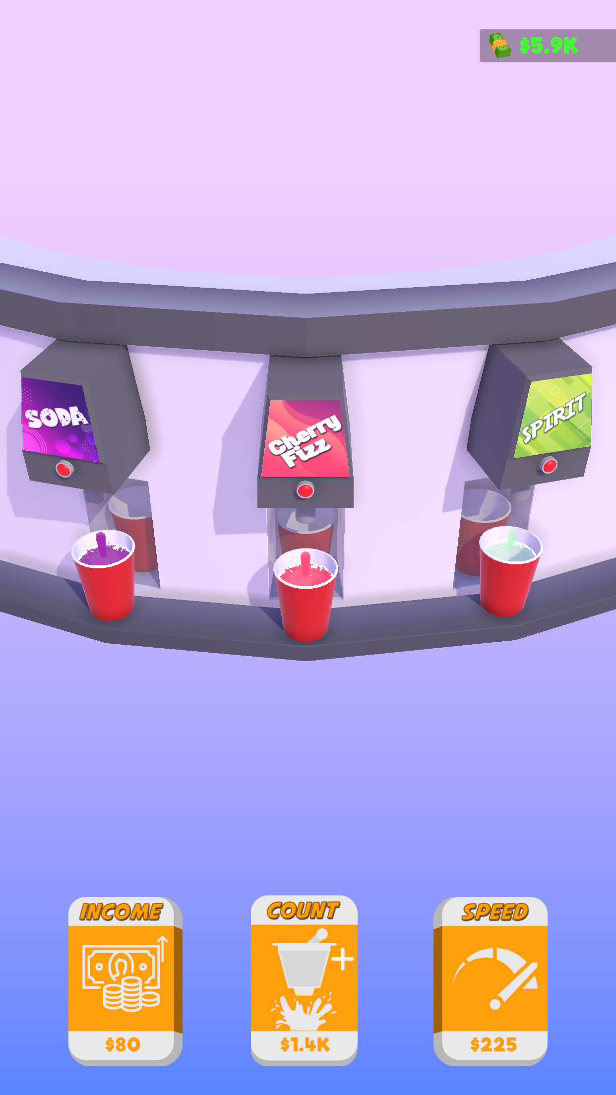 Cuplikan Layar Game Soda Fever