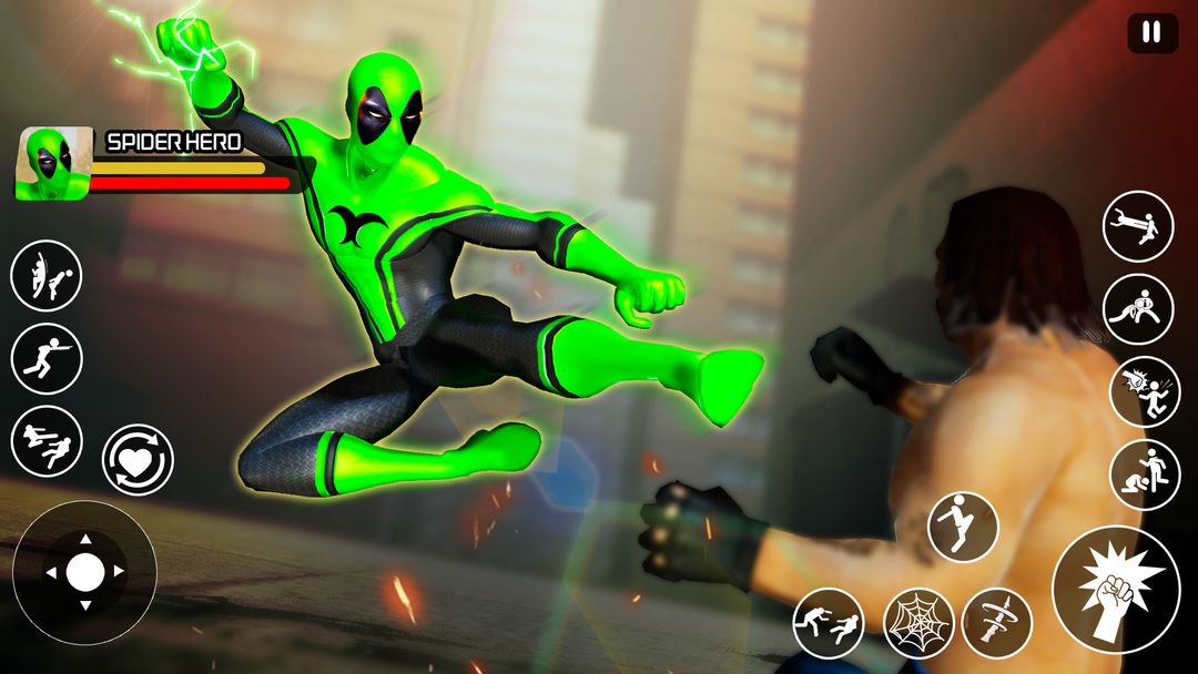 Spiderhero Man: 악당 게임 에픽 싸우는 게임 스크린 샷