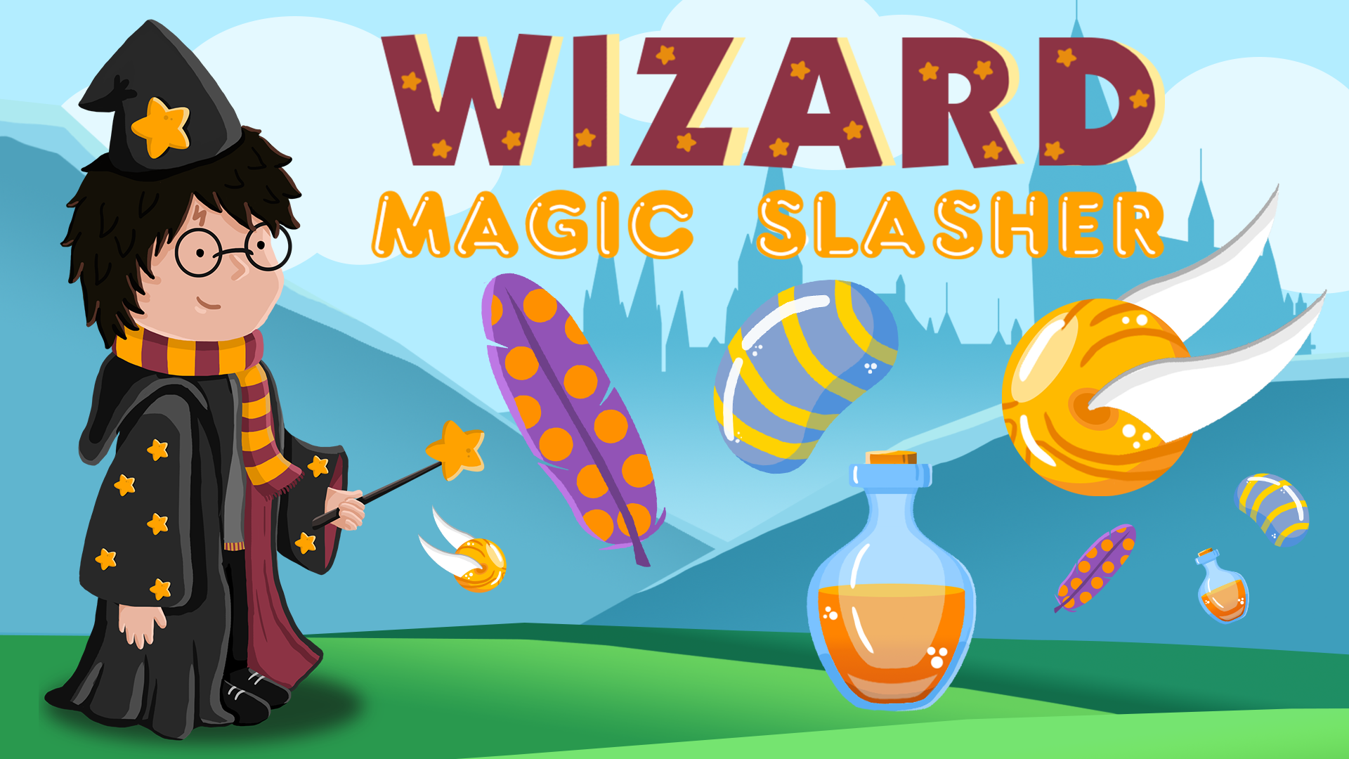 Captura de Tela do Jogo Wizard magic slasher