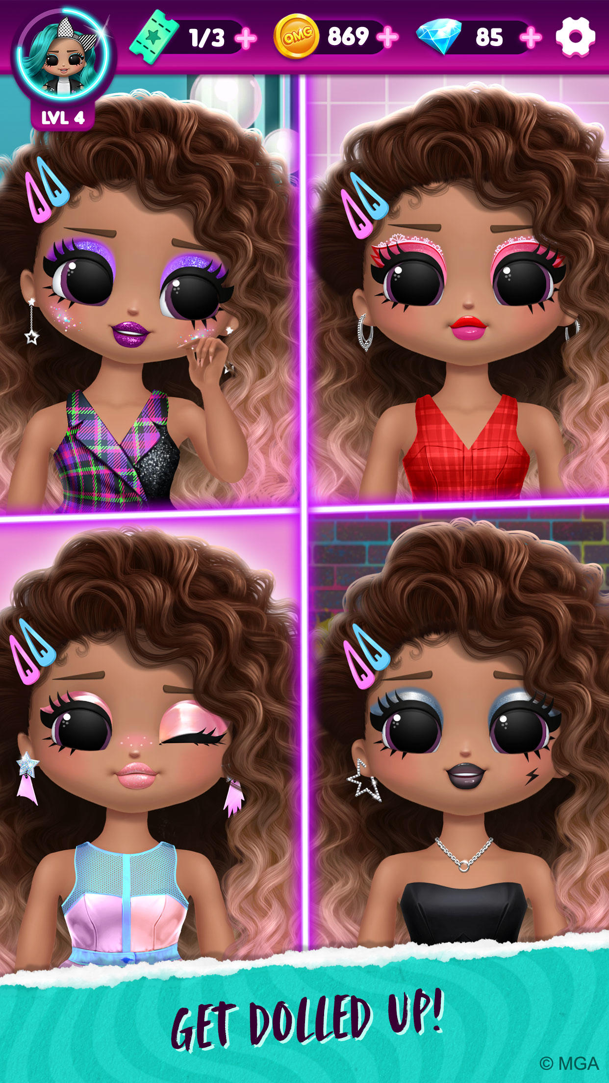 Cuplikan Layar Game LOL Surprise! OMG Fashion Club