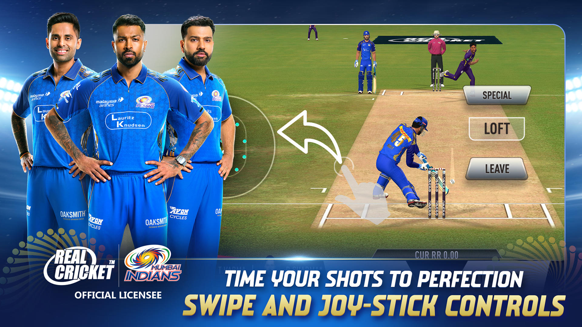 Real Cricket™ Swipe Game Screenshot