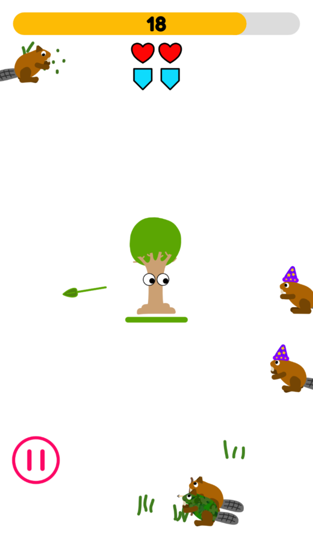 Tree vs Beaver ภาพหน้าจอเกม