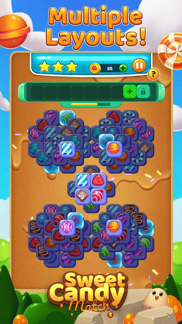 달콤한 사탕 퍼즐-트리플 매치 게임 게임 스크린 샷