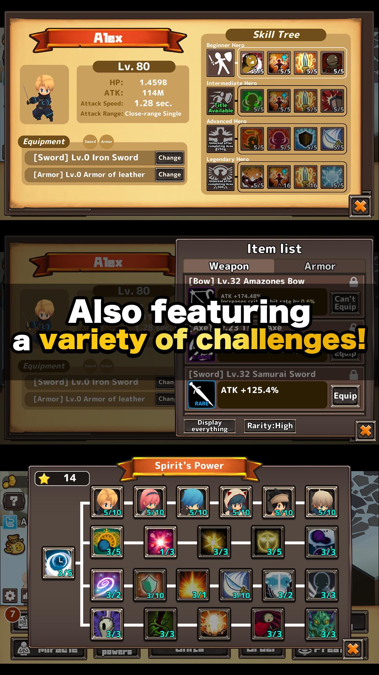 Captura de Tela do Jogo Killing Time Heroes  - The RPG -