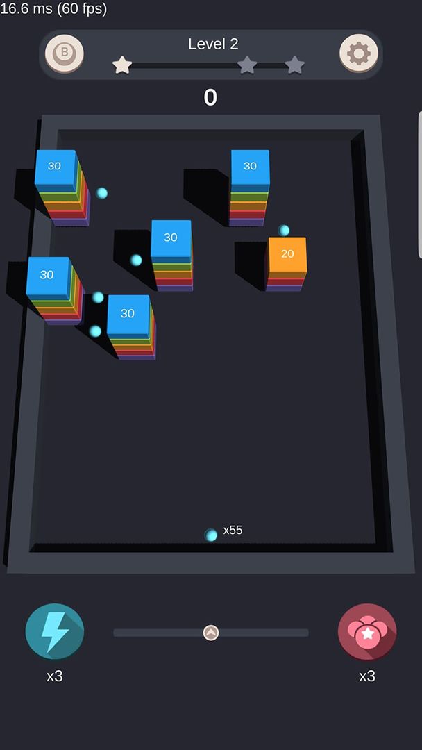 Screenshot of Ball 3D - Bricks Ball Breaker Puzzle